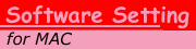 software setup